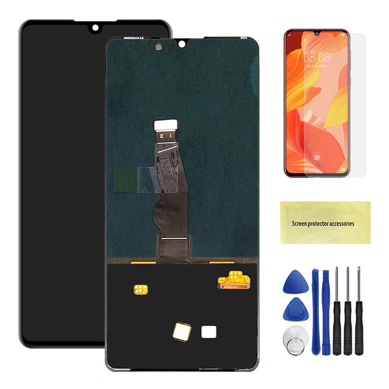 6.1'' Super AMOLED Display For HUAWEI P30 LCD Display Touch Screen Digitizer Assembly For Huawei P30 ELE-L29 L09 AL00 TL00 L04