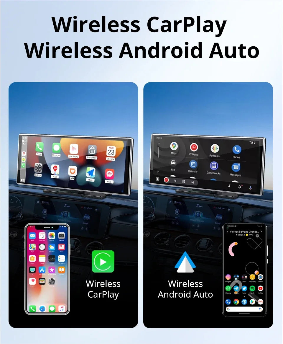 Acodo 11.26 Inch IPS Carplay Android Auto 2in1 Car Radio Multimedia WIFI Video Player  compatible with Apple and Android devices
