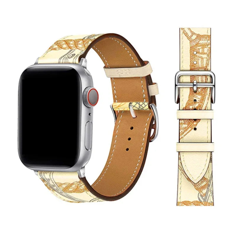 Leather Loop Band for Apple Watch Ultra 49mm 45mm 40mm Sport Strap Wristband Bracelet for IWatch Series 10 9 8 7 6 3se 42mm 46mm