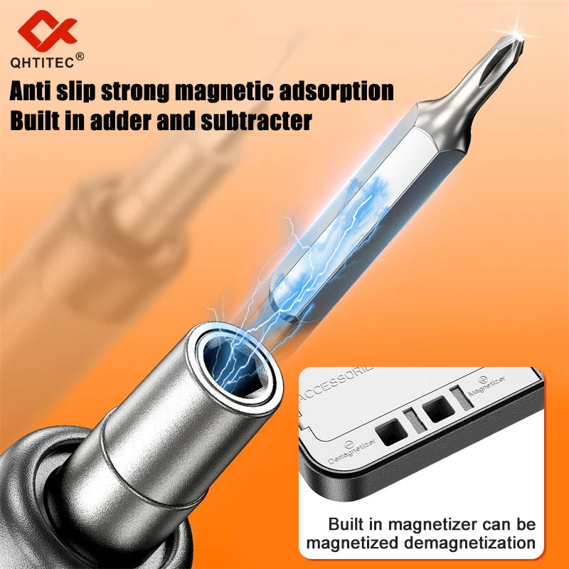 46 in 1 Electric Precision Screwdriver Set Portable Screwdriver Set Power Tool Kit Magnetic Screw Kit for Watch Phone Repair