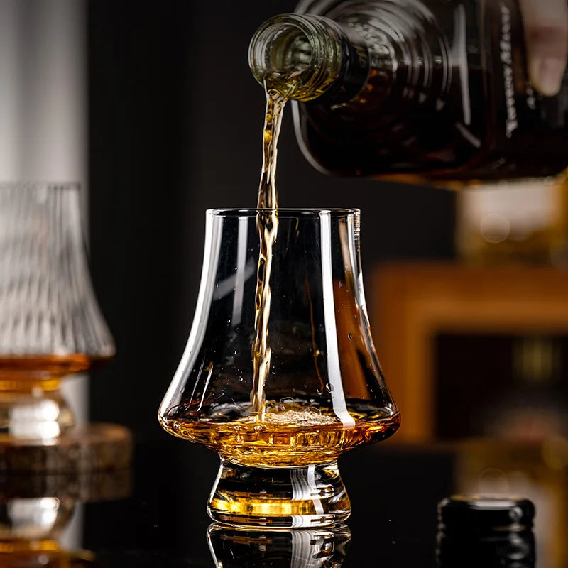 2/4/6pcs Crystal Glass Whiskey Cup Set of 250ml Clear Lead Free Drinking Glasses Scotch Liquor Barware Beer Spirits Wine Glasse