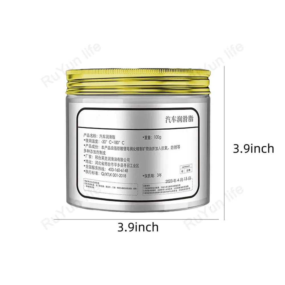 Car Sunroof Track Lubricating Grease Door Abnormal Noise Antirust Oil White Mechanical Maintenance Gear Bearing Oil Grease Kit