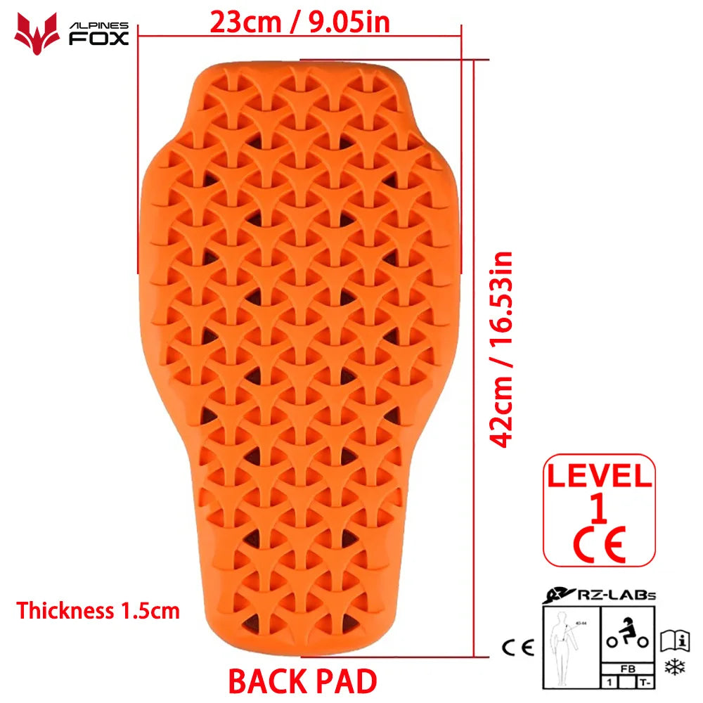 Motorcycle Protective Gear Insert Back Protection Motocross Jacket CE Protector Shoulder Pads Elbow Pads Motorcycle Equipment