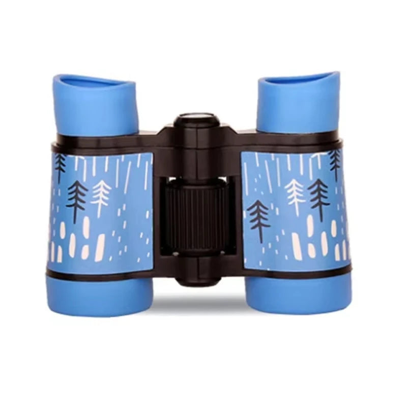 Kids Binoculars Set for Age 3-12 Years Boys Girls Hunting Folding Small Telescope Birthday Gifts Educational Camping Outdoor