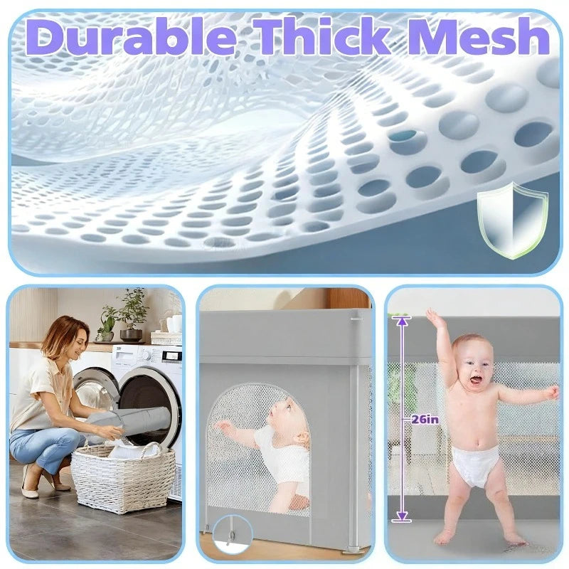 Foldable Baby Game Fence Portable Safety Enclosure for Home Crawling & Learning to Walk,  Protective Barrier Indoor/Outdoor Use