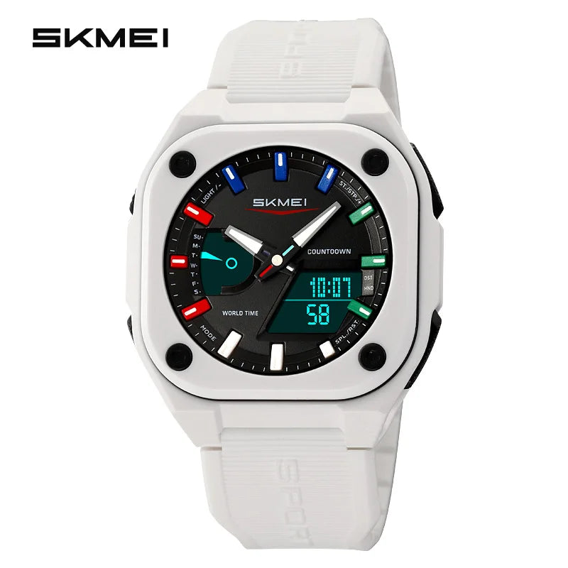 SKMEI 2328 New Original Sports Digital Electronic Watch Dual Display Multi Functional Men's Waterproof Clock relógios masculino