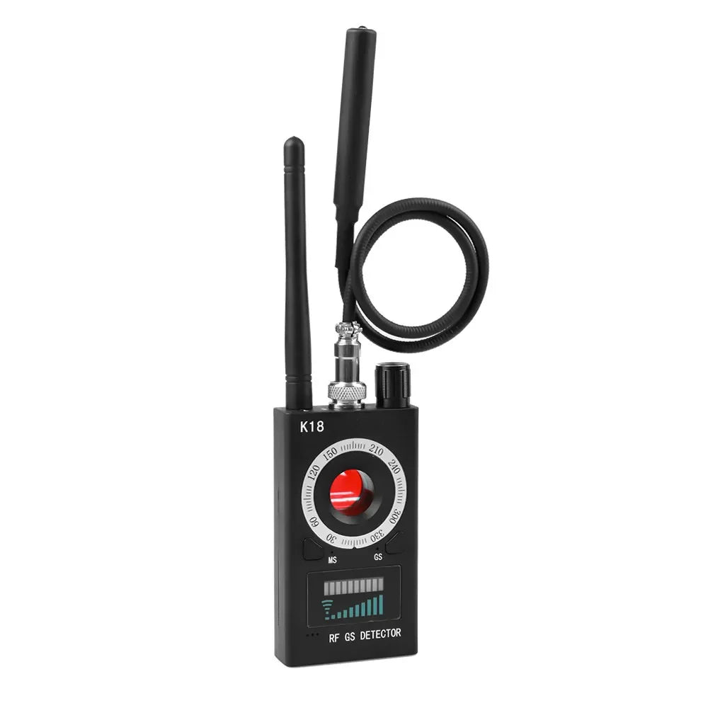 New K18 Multi-function 1MHz-6.5GHz Anti-Candid Cam Wireless Lens Device Finder GSM Audio Bug Finder GPS Signal RF Tracker Detect