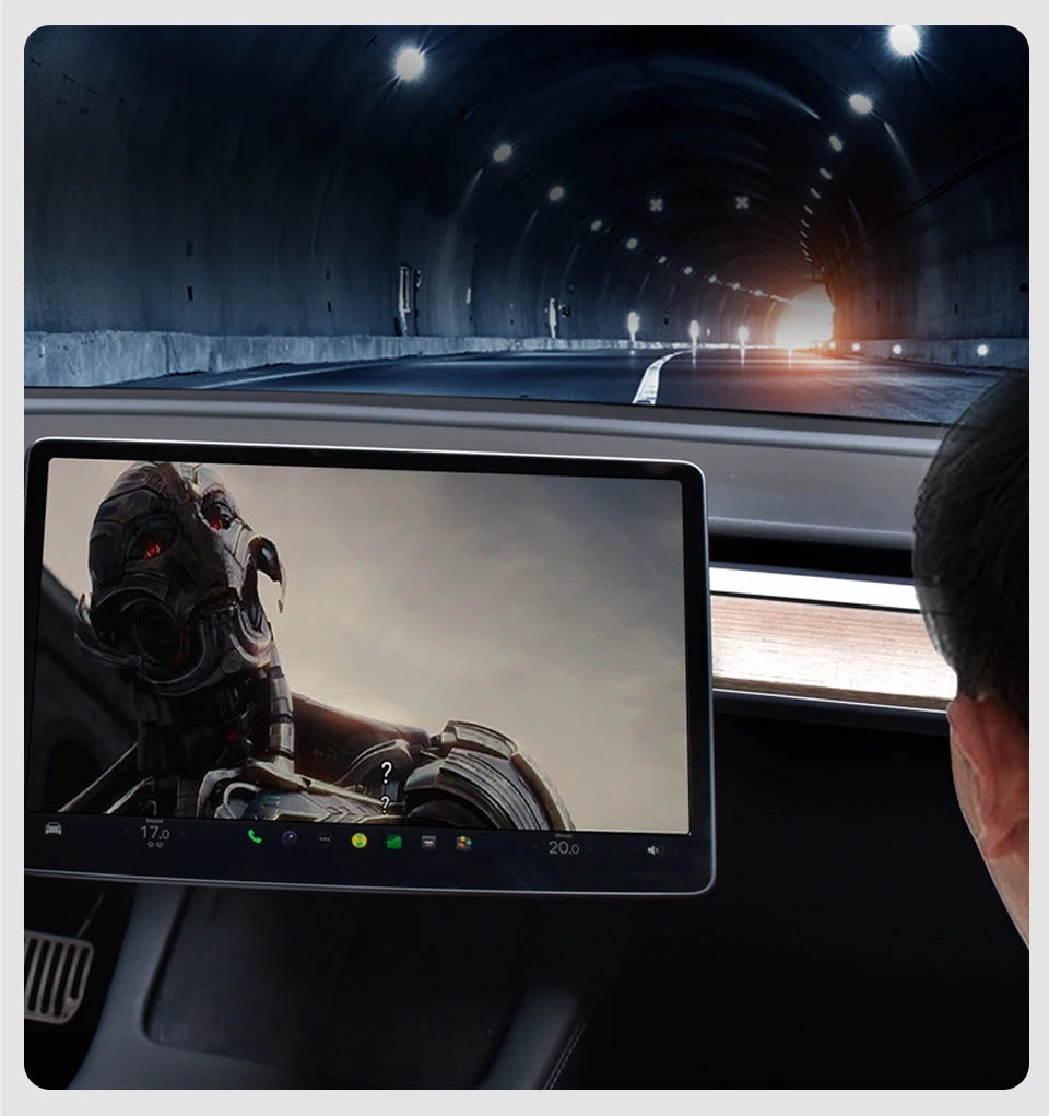 CATRONICS Screen Swivel Tilt Mount for Tesla Model 3 Highland Model Y 2017-2024 Four Direction Screen Rotating Holder Bracket