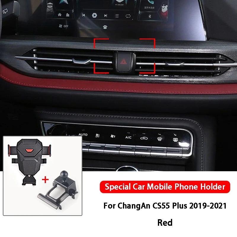 Car Cell Phone Holder For ChangAn CS35 Plus CS55 CS55 plus CS85 Coupe/CS 85 Car Styling Air Outlet Navigation Bracket GPS Stand
