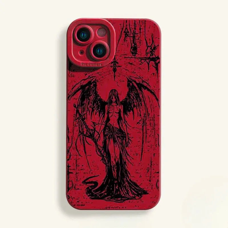 Gothic Style Case For Samsung Galaxy A16 A06 M35 M55 F15 M15 A55 A35 A25 A15 M34 M54 M14 A01 A056 A05s Cute Cool Soft Cover