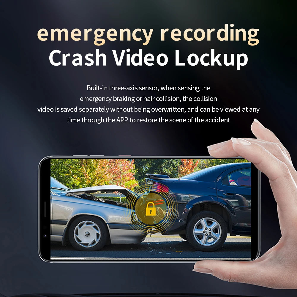 HP Dashcam F969X 4K 2160P car camera HD night vision parking monitoring car WiFi Car DVR video recording