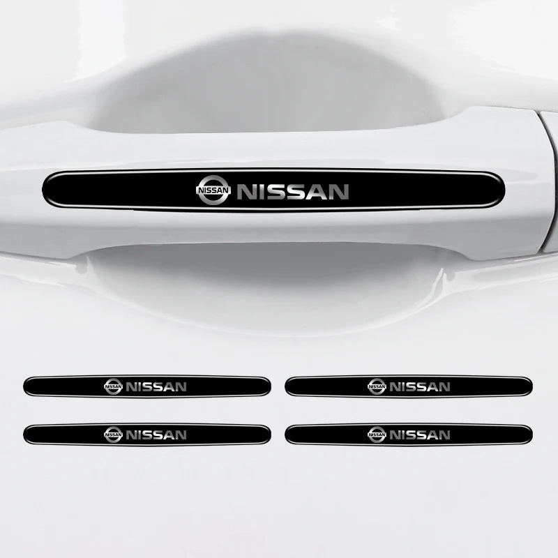 4/8Pcs Car Door Handle Protective Anti-scratch Stickers For Nissan X-trail Qashqai Note Juke Sentra Patrol Almera Navara Leaf
