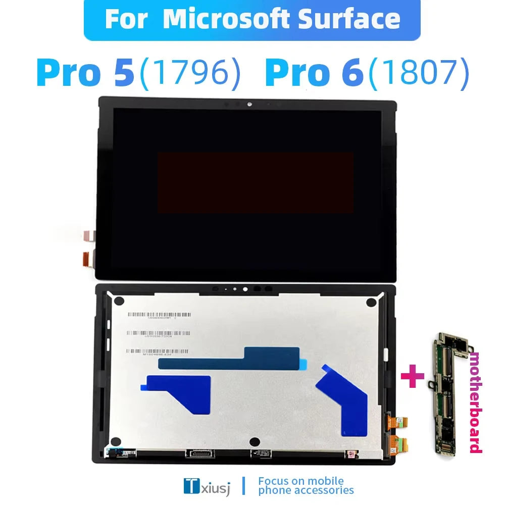 12.3" Pro5 LCD For Microsoft Surface Pro 5 1796 LCD Display Touch Screen Digitizer Assembly Small Board LP123WQ1 Tools