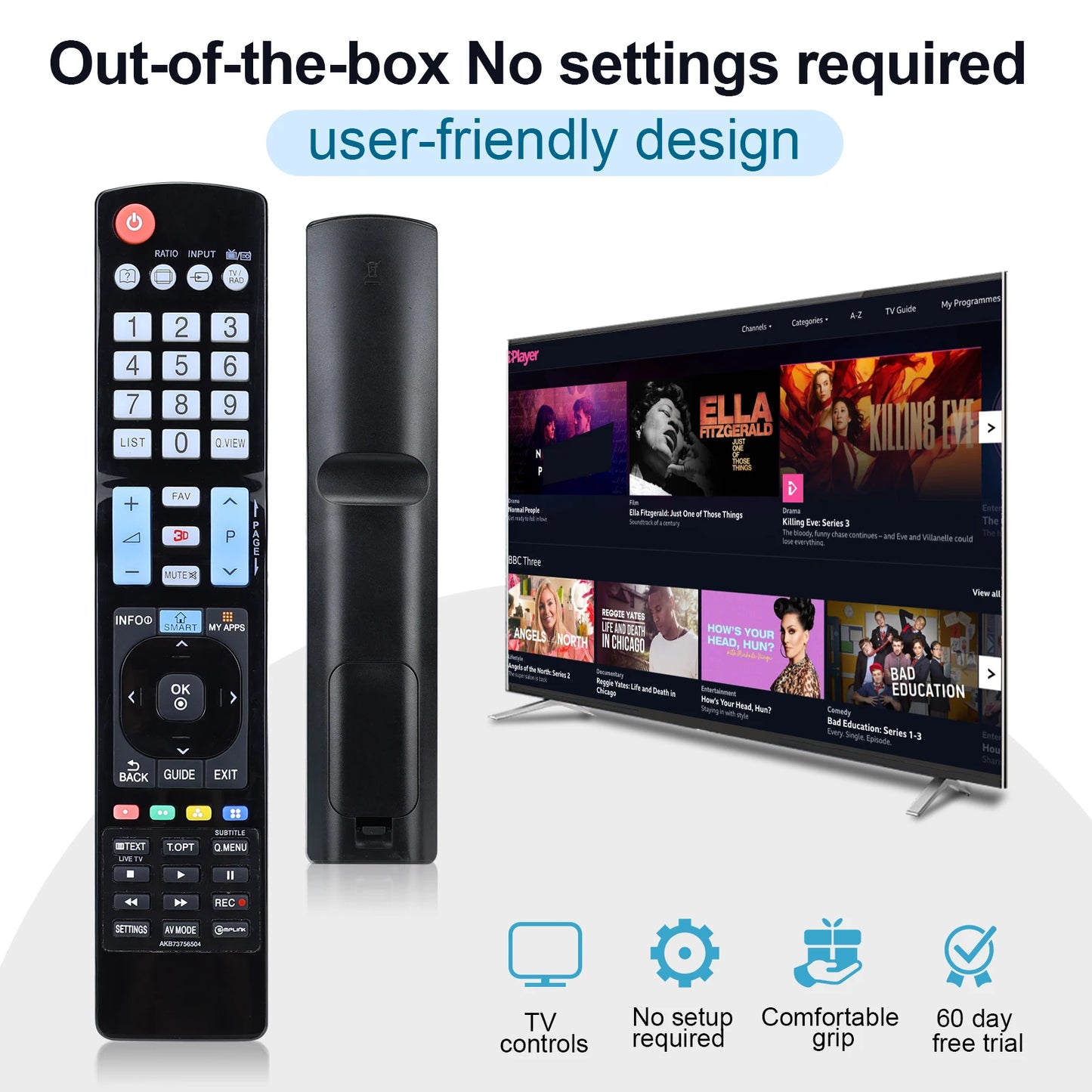 Smart Tv Remote Controller for Tv 60La620S Akb 73756504   32Lm620T Akb 73275618   Akb 73756502   Akb 74475401 , Akb 74475433 , Akb 73975702