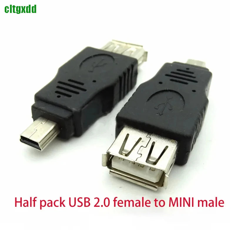 Cltgxdd USB 2.0 Adapter Adapter Mini 5P To A Male Female Micro To USB Android Data Side T Port Converter Selector Connector