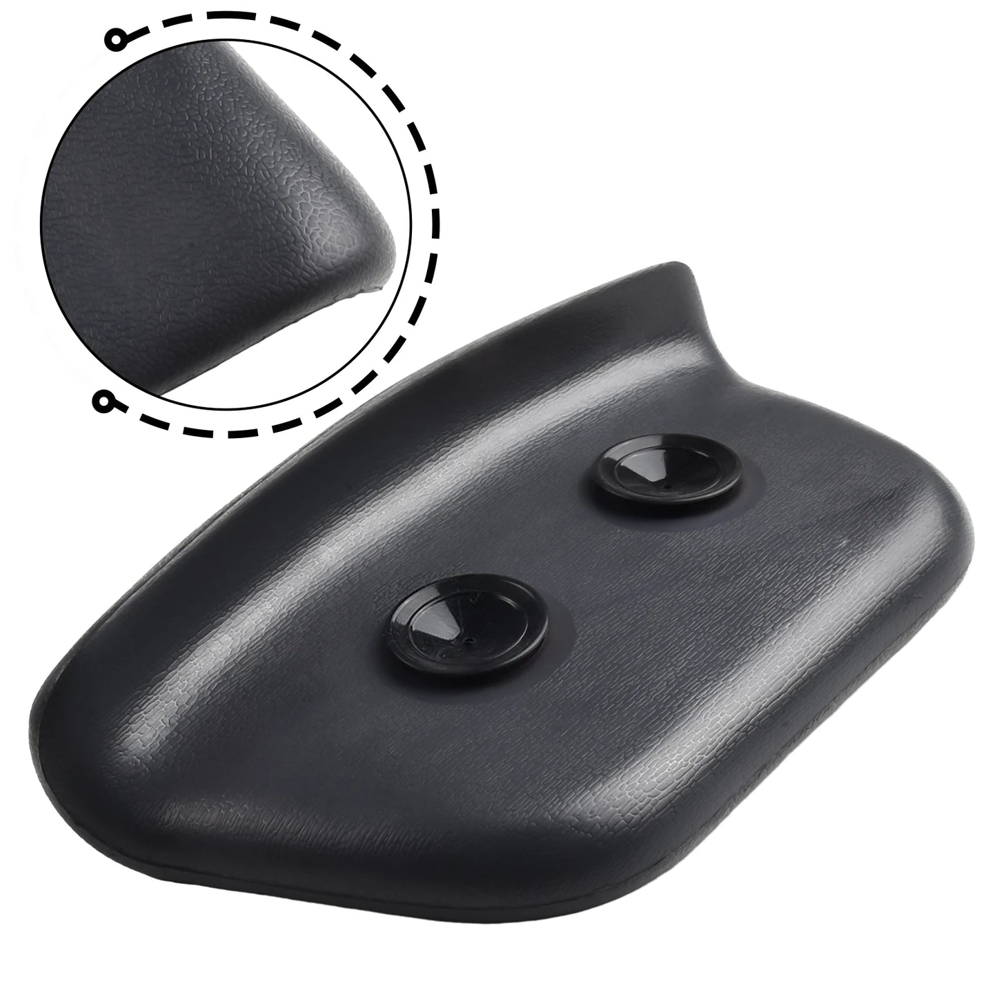 1pc PU Spa Bath Pillow Bathtub Headrest Waterproof Bath Cushion BLACK Bathtub Pillow For Neck Head Support 265*150*60mm
