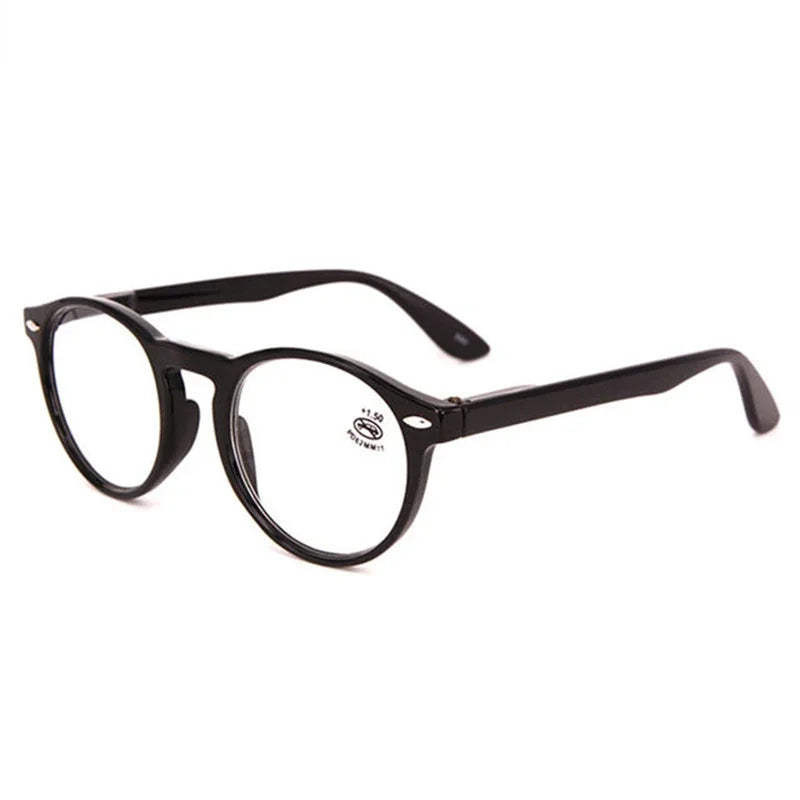 Ultralight Red Leopard Print Reading Glasses Women Men Round Glasses Frames for Read Female Fashion Vintage Clear Eyeglasses