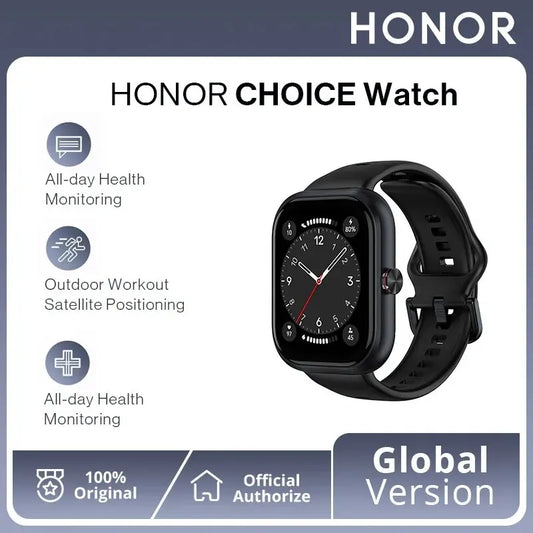 HONOR CHOICE Watch 1.95" AMOLED Display Bluetooth Calling 120 Workout Modes 5ATM Swim-Ready Upto 12 Days Battery Life |