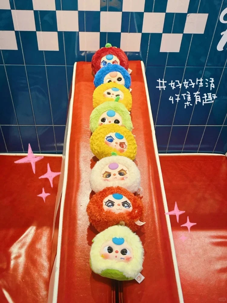 Baby Three Cute Fruit Plush Series Mystery Box Toy Doll Baby Three Guess Bag Stuffed Doll Blind Box Girls Cute Birthday Gifts