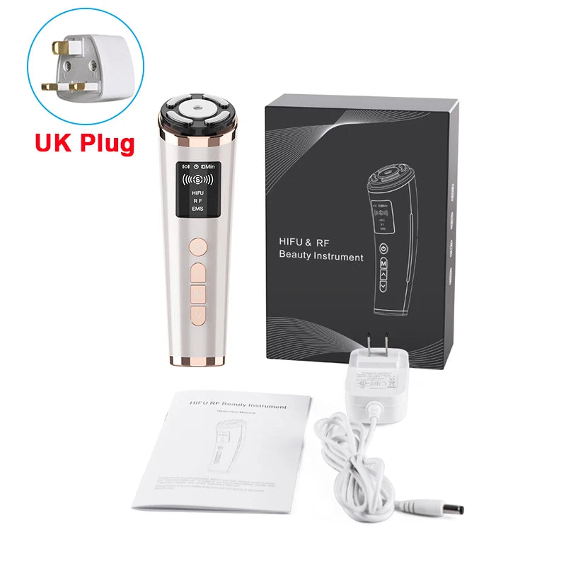 HIFU Face Lifting Facial Massager Mini HIFU Face Lifting Machine Facial Microcurrent Skin Rejuvenation Anti-aging Face Massager