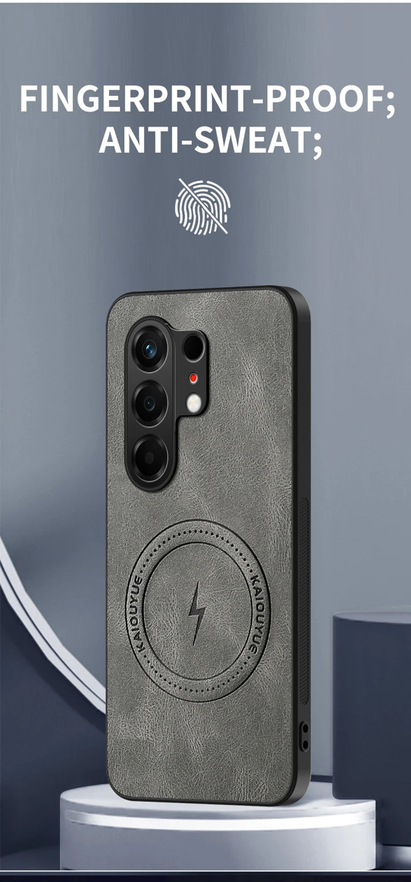 For Tecno Camon 50 4G Vintage Business Phone Case Cover Sheepskin Leather Magnetic Case Wireless Case for Tecno Camon 50 Pro 4G