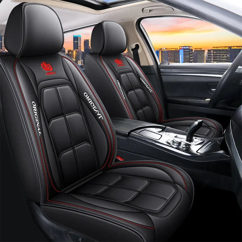 1pcs All inclusive seat cover full leather car seat cushion single seat driver and passenger seat cover all season universal pad