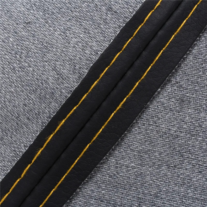 Hot 16mmUniversal Car Gear Shift Collars Carbon Fiber Auto Car Manual Stick Shifter Knob Gear Shift Boot Cover Gaiter PU Leather