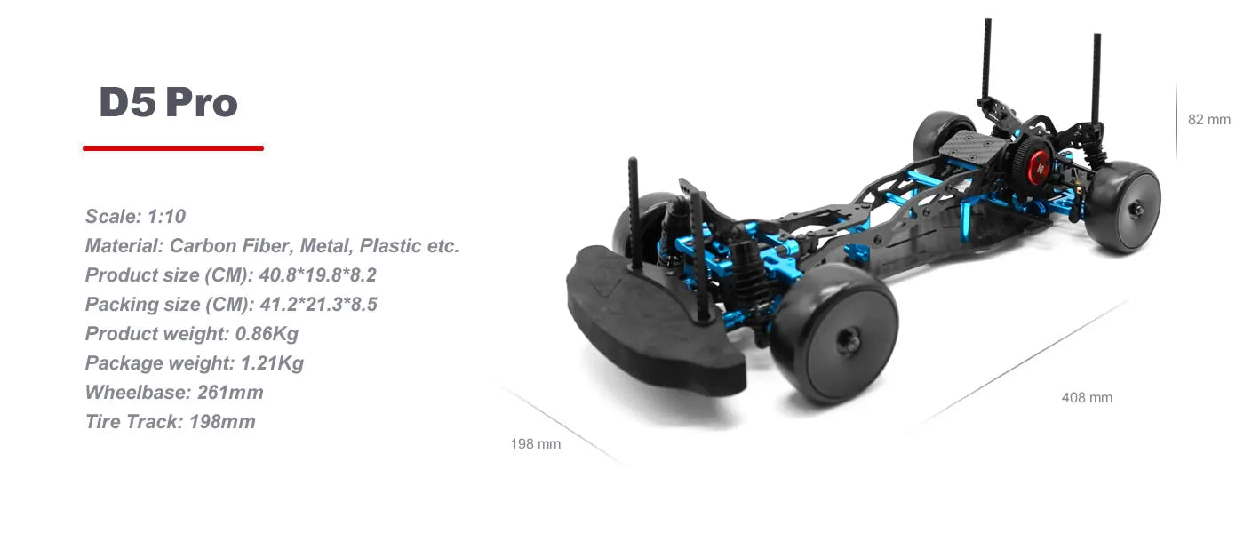 RC Car 3RACING Sakura D5 D5Pro D5M KIT 1:10 Carbon Fiber DIY Model Remote Control Super Rear Drive Drift High Speed Racing Frame