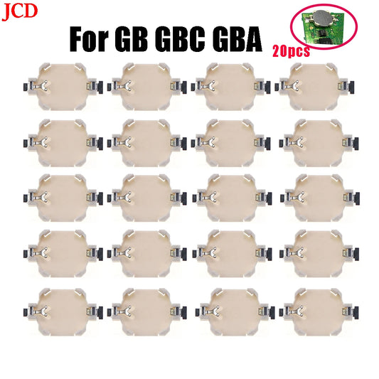 JCD 20pcs CR1616 Battery Holder For Gameboy Advance Color For  GB GBC GBA Game Card