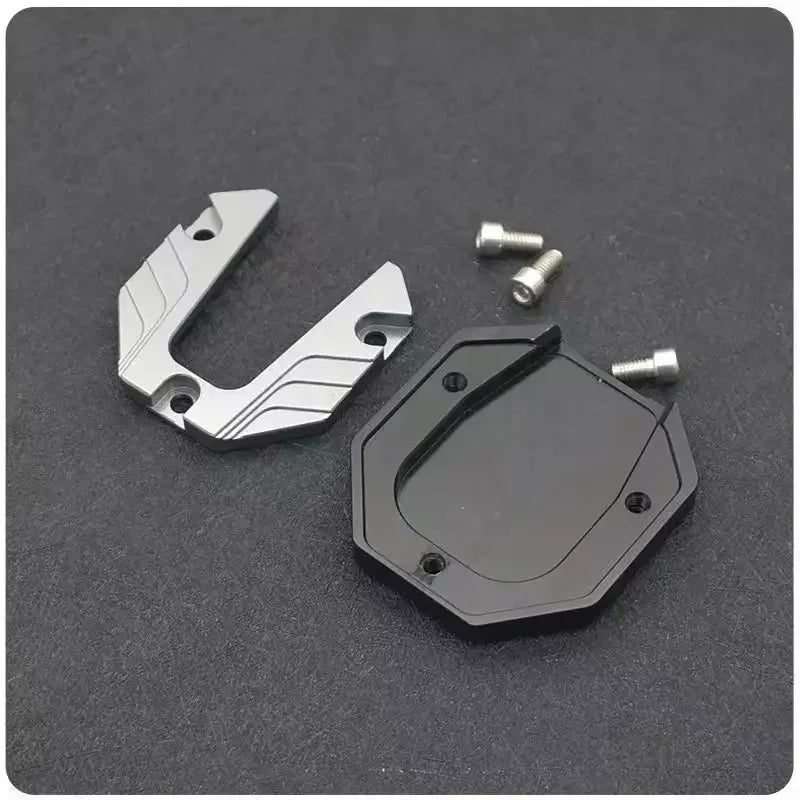 Motorcycle Kickstand Pad Anti-skid Enlarger Base Support Extension Enlarger Scooter Moped Foot Pad CNC Aluminum Alloy