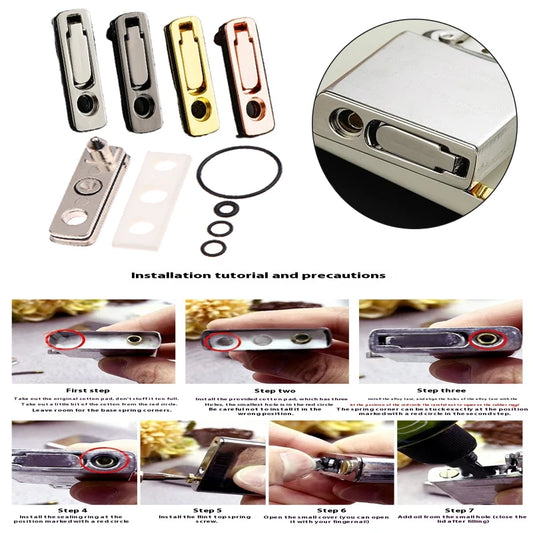 Sealing Metal Lighter Sealing Cotton Base ForZip Kerosene Lighter Regular Inner Liner Modified Base Cotton Reduce Volatilization