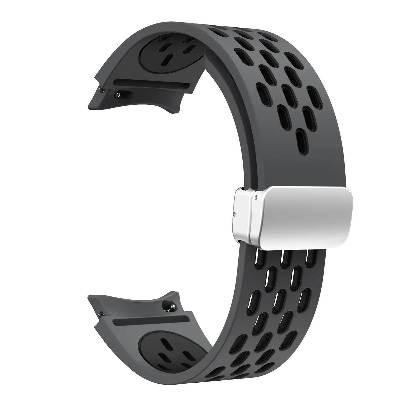 Silicone Strap for Samsung Galaxy Watch 7 6 5 4 40mm 44mm 5Pro 45mm Magnetic Buckle No Gaps Band 6 Classic 43mm 47mm 42 Bracelet