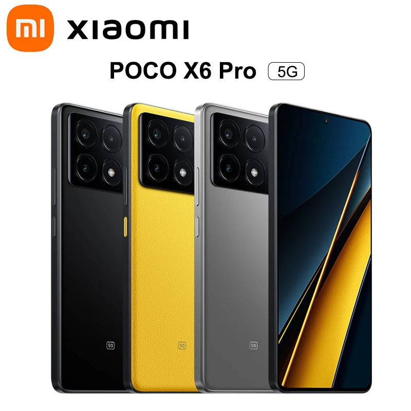 POCO X6 Pro 5G Global Version Smartphone Dimensity 8300-Ultra 6.67" 1.5K Flow AMOLED DotDisplay 64MP 67W NFC