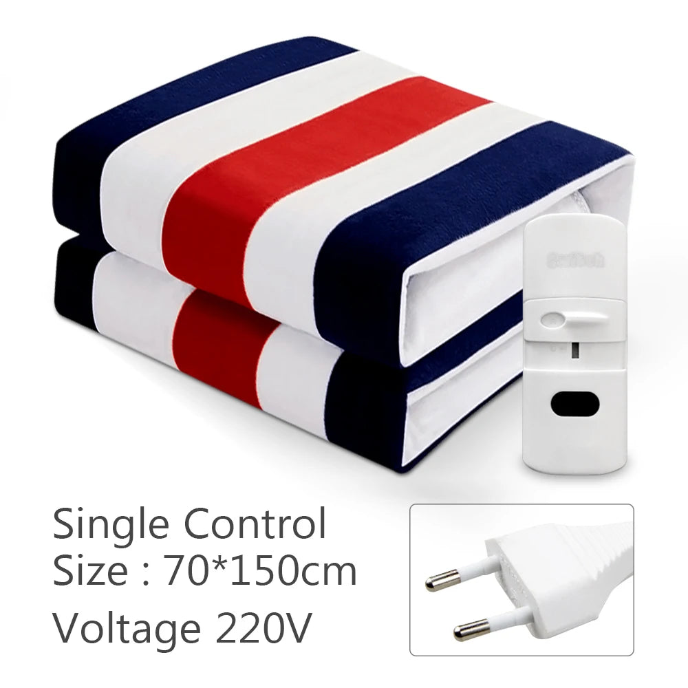 Electric Blanket 220V Thicken Thermostat Electric Blankets 70x150/120x150/150x180cm Electric Heating Blanket Winter Body Warmer