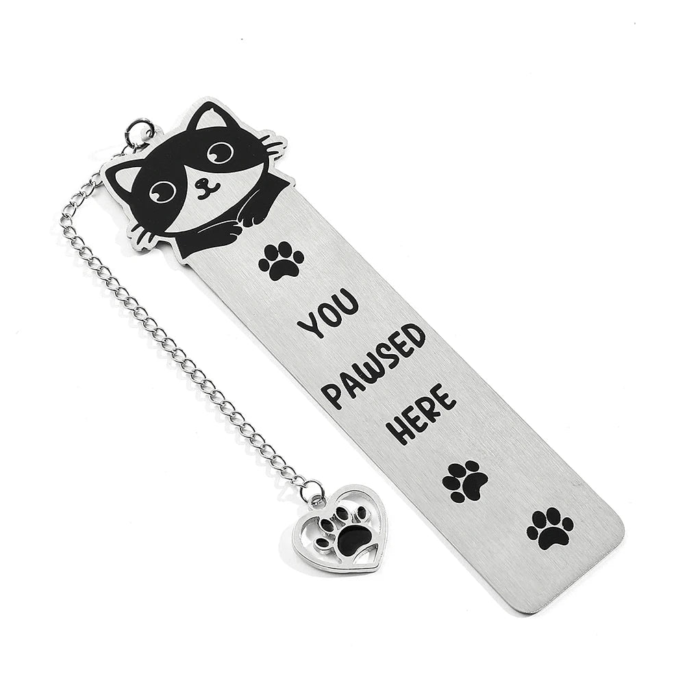 New cute cat bookmark, student birthday gift or teacher's day gift, make reading time even better.
