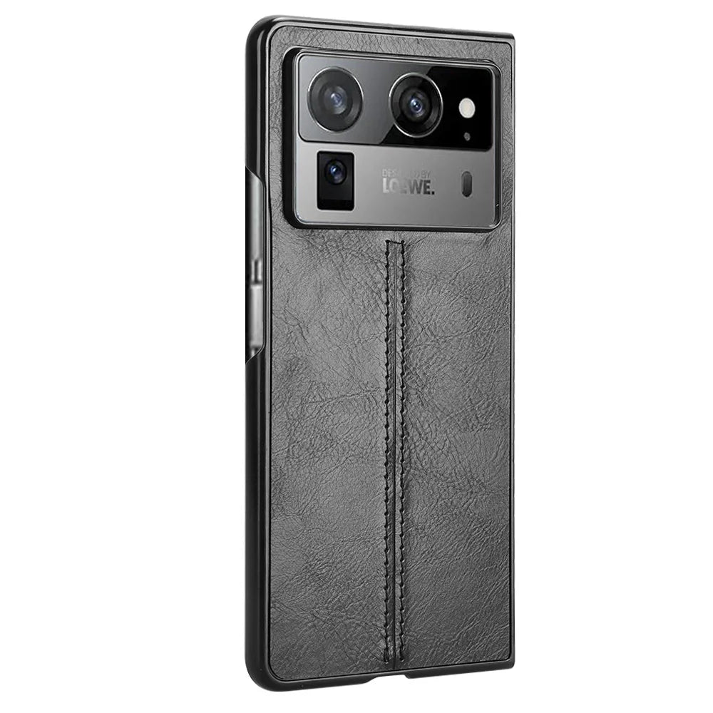 For Tecno Phantom V Fold 2 Case Luxury Leather Skin Texture Ultra Thin Slim Back Cover For Tecno Phantom V Fold2 Phone Cases