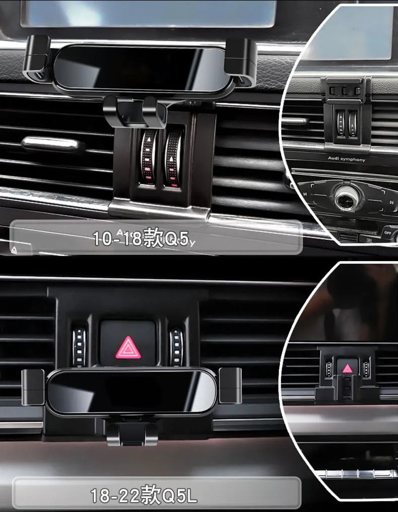 Car Phone Holder Mobile Air Vent Mounts GPS Special Navigation Support Bracket For Audi Q3 8U F3B 8UG 8UB 2013-2024 Accessories