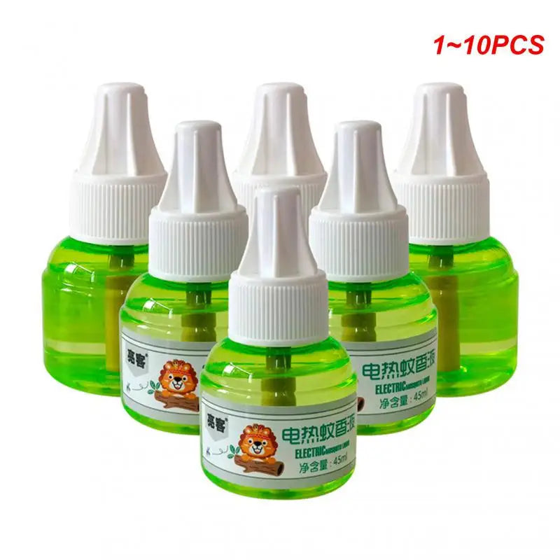 1~10PCS 45ml Refillables Odorless Mosquito Coil Liquid Portable Electric Mosquito Coil Heater Repellent Anti Mosquito Killer Fly