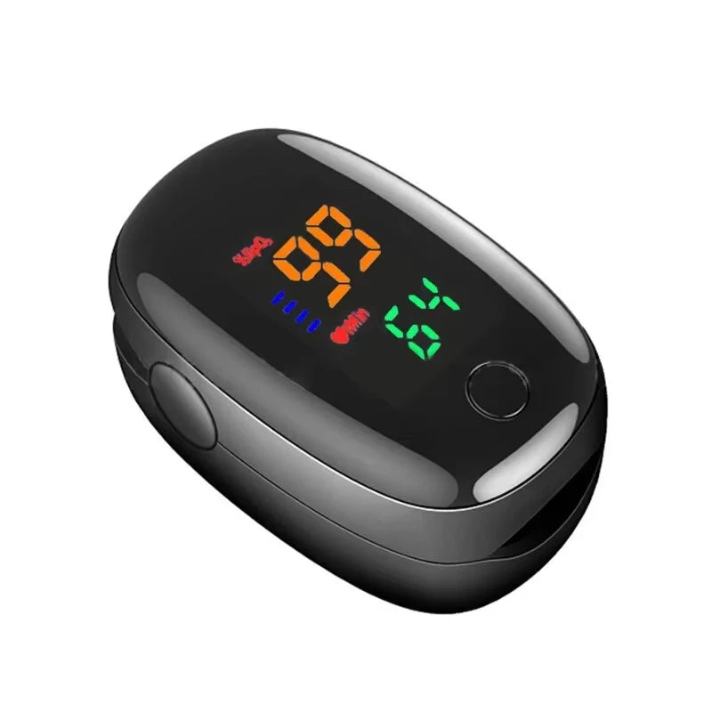 MINK Finger Clip Heart Rate Meter Measure Finger Oximetry PI Value Monitor Pulse Black Gem Oximeter Heart Rate Monitor Portable