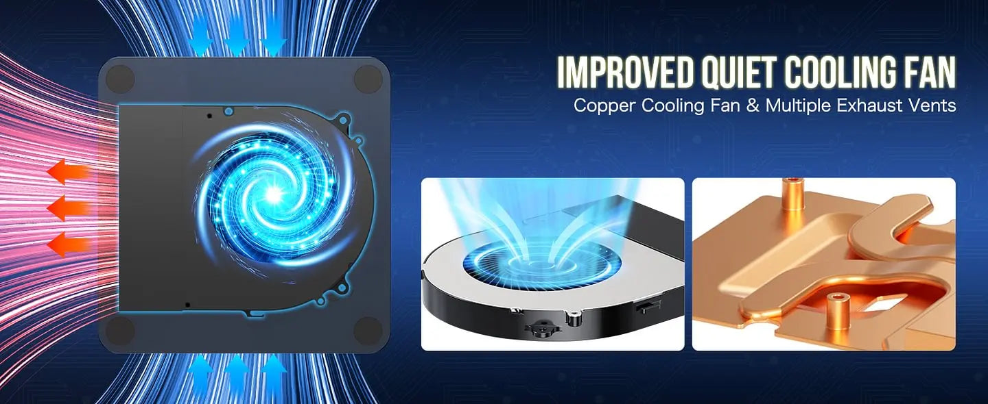 GMKtec M5 Plus Ryzen 7 5825U Mini PC Windows 11 Pro DDR4 Dual Channel NVMe M.2 SSD WIFI6E BT5.2 Desktop Office Gaming Computer