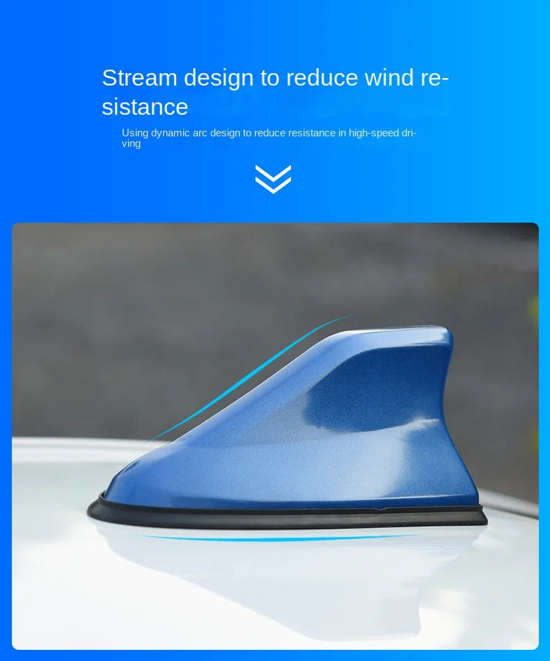 Car Radio Shark Fin Car Shark Antenna Radio FM Signal Design For All Automobiles Aerials Auto Exterior Styling Replacement Parts