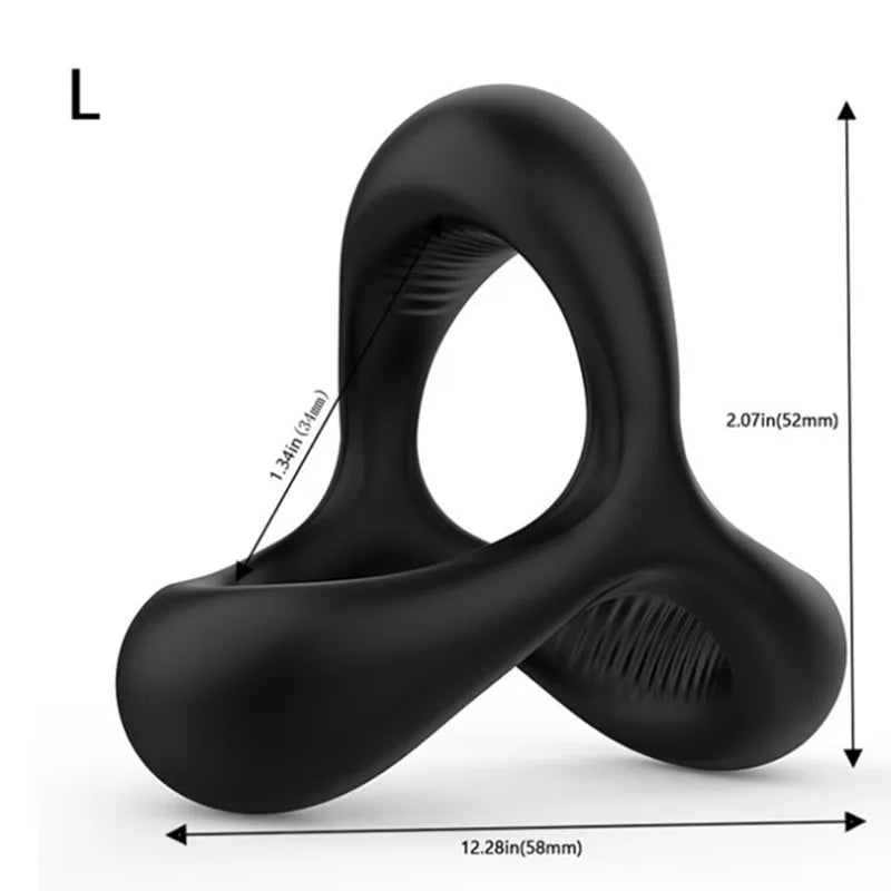 Reusable Penis Ring Silicone Lock Semen Cock Ring Penis Enlargement Delayed Ejaculation Sex Tooys For Men to Please Wife Orgasm