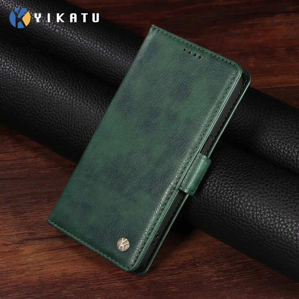 Magnetic Leather Wallet Case for Vivo Y400 V60 V50 V40 SE V30 V30E V29 V29E V27 Lite Pro 4G 5G Luxury Prenium Case Phone Cover
