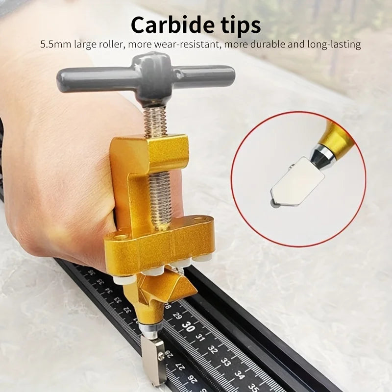 2 in 1 Glass Ceramic Tile Cutter with Knife Wheel Diamond Roller Cutter Cutting Machine Opener Breaker Tools Accessories