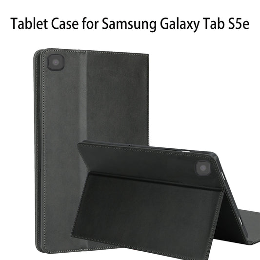 Tablet Case for Samsung Galaxy Tab S5e Protective Cover Kickstand Function Shockproof (PU leather+ TPU Cover)