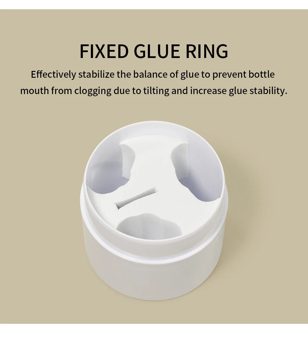 GLAMLASH Eyelash Glue Storage Tank Container Adhesive Stand Activated Carbon Sealed Storage Holder Container Adhesive