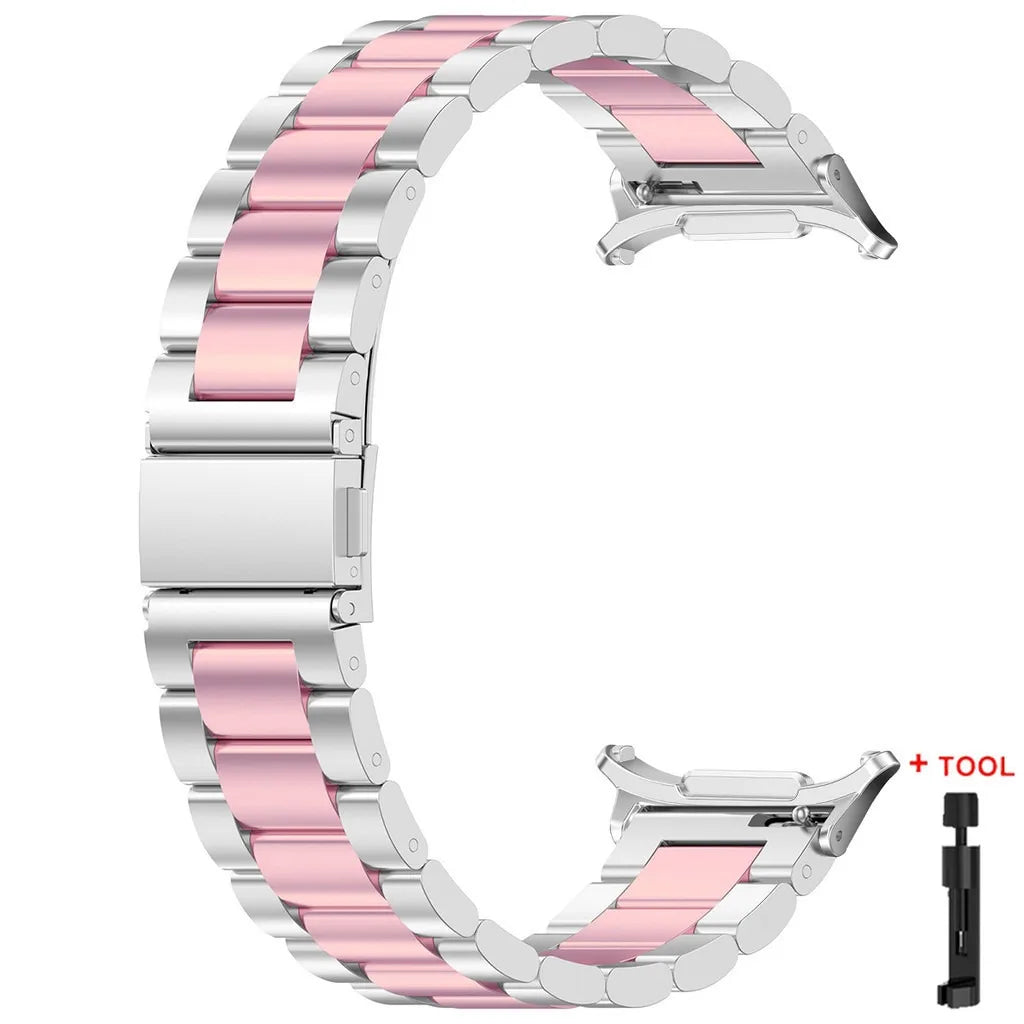 Metal Stainless Steel Strap for Samsung Galaxy Watch 7 Ultra 47mm Quick Bracelet for Galaxy Watch 7 Ultra Replacement Wristband