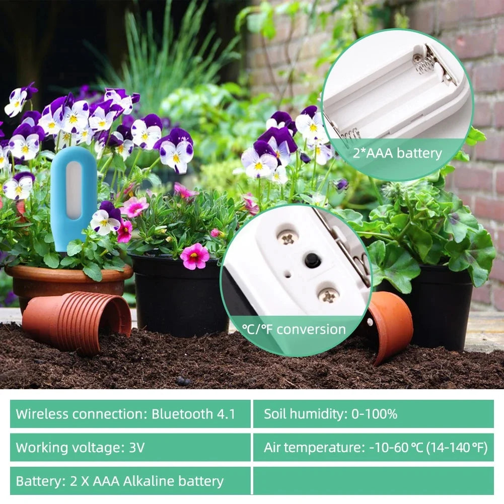 Tuya/Zigbee Smart Soil Tester Wifi Humidity Temperature Moisture Sensor Mobile phone APP Real Time Monitor for Plant Garden