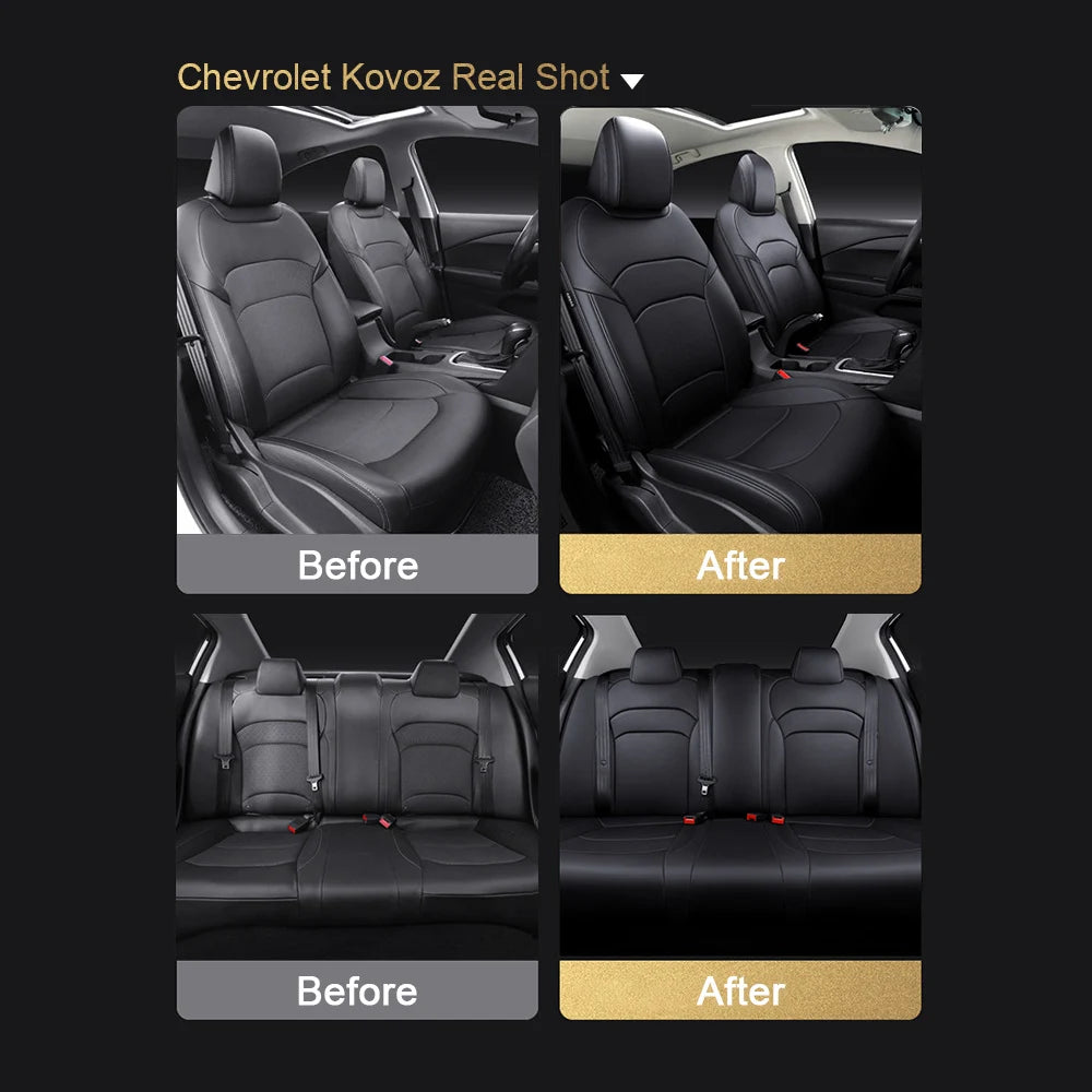 For Land Rover Range Rover Velar 2017 2018 2019 2020 Faux Leather Custom Car Seat Covers Full Set Interior Protector Accessories