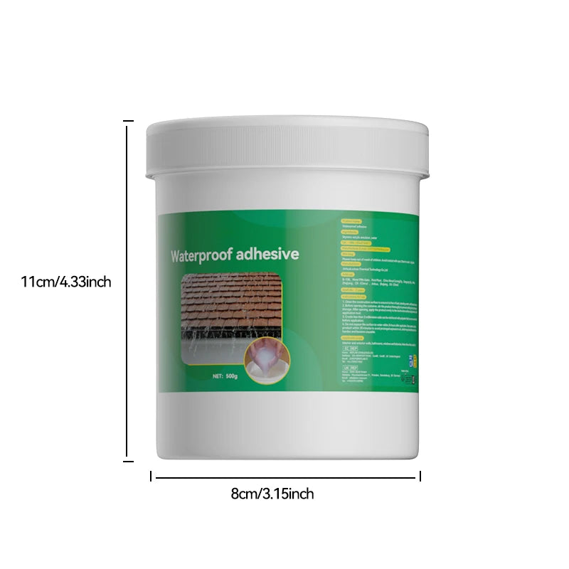 500ml Waterproof Coating Sealant Agent Transparent Invisible Paste Glue With Brush Adhesive Repair Home Roof Bathroom